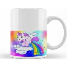 Baskı Dükkanı Unicorn Kupa Bardak Porselen