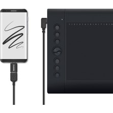 Huion H610 Pro USB Grafik Çizim Tablet Yükseltici ve Kalem - Siyah (Yurt Dışından)