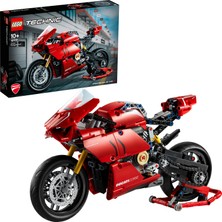 LEGO Technic Ducati Panigale V4 R 42107 - 10 Yaş ve Üzeri Yüksek Performanslı Oyuncak Arabaları Seven Çocuklar için Koleksiyonluk Yaratıcı Oyuncak Model Yapım Seti (646 Parça)