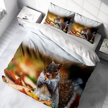 MonoHome Sincap 3D Pamuk Saten Çift Kişilik Nevresim Takımı