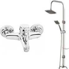 Arçe Banyo Bataryası Siyah Robot Duş Seti