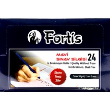 Fortis Yusa Mavi Sınav Silgisi Orta Boy 24'lü