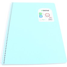 Defne Daphne A5 Kareli Spiralli Plastik Kapak Defter Nova 96 Yaprak