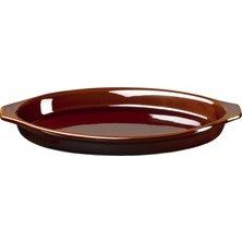 Madame Coco Terre Seramik Oval Tava - 27 cm