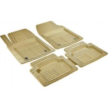 Promats Volkswagen Golf 4 Uyumlu 4d Extra Derin Havuzlu Profesyonel Kauçuk 5 Parça Paspas Bej