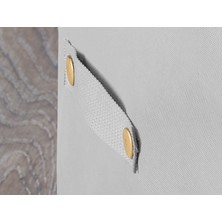 Madame Coco Gri Çiçek Desenli Hurç Küçük Boy Pratik Depolama Çözümü 30 x 22 x 18 cm