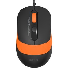 A4Tech FM10 USB 1600DPI Siyah - Turuncu Mouse