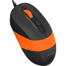 A4Tech FM10 USB 1600DPI Siyah - Turuncu Mouse