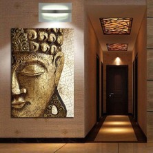 Caddeko Buddha Feng Shui Buda Kanvas Tablo fngs4-70 x 100 cm