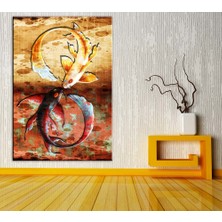 Caddeko Feng Shui Balıklar Renkler Kanvas Tablo dkmr212-70 x 100 cm