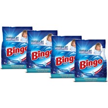 Bingo Matik Toz Çamaşır Deterjanı 4 kg Parfümsüz 4'lü
