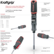 Kraftgrip 45296 Profesyonel Sağ Sol Cırcırlı Bits Uç Tornavidası 13 Parça