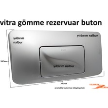 Vitra Gömme Rezervuar Dönüşüm Seti Buton ve Mafsal Takım Set Manuel Dönüşüm