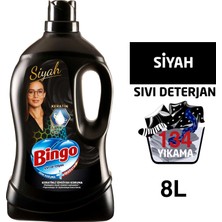 Bingo Siyah Sıvı Bakım Çamaşır Deterjanı 4 lt 2'li