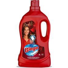 Bingo Renkli Sıvı Bakım Çamaşır Deterjanı 4 L