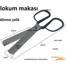 Yıldırım Lokum Makası Dövme Çelik Özel Imalet Şekerleme Kesme Makası Büyük Boy Özel Yapım Makas