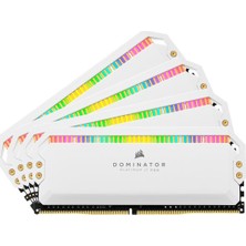 Corsair Dominator Platinum RGB 32GB (4x 8GB) 4000 MHz DDR4 CL19 Kit Ram - Beyaz CMT32GX4M4K4000C19W