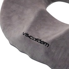 Viscofoam Ultralüks Ortopedik Oturma Simidi Kuyruk Sokumu Yastığı Visco Oturma Simidi - Gri