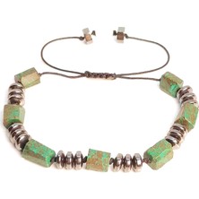 Taş Rüyası Krizokol Hematit Örme Bileklik