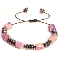 Taş Rüyası Ceroit Hematit Örme Bileklik