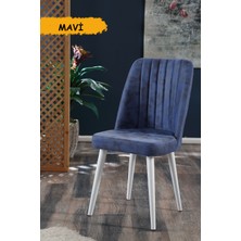 MyMassa Polo Sandalye Beyaz Ahşap Ayaklı