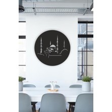 Hellove Dekoratif Ahşap Cami Silüeti Mdf Tablo