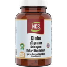 Ncs Çinko Bisglisinat & Bakır Selenium Zinc 2 x 180 Tablet