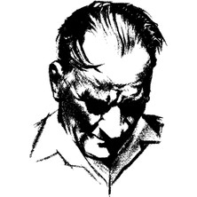 Sticker Fabrikası Şeffaf Mustafa Kemal Atatürk Büyük Türk Başbuğ Sticker 00277 7 x 9.5 cm