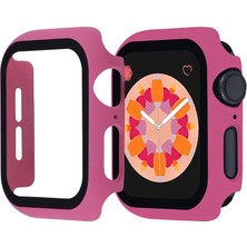Gpack Apple Watch Uyumlu 1 2 3 4 5 40Mm Ekran Koruyucu Full Glue Gard Renkli Koyu Pembe