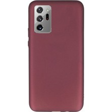 Gpack Samsung Galaxy Note 20 UItra Kılıf Premier Silikon Esnek Koruma Mürdüm
