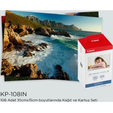 Canon KP-108IN Kağıt ve Kartuş Mürekkep Set Selphy Cp Serisi