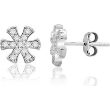 Lilarote Pırlanta Kar Tanesi Küpe