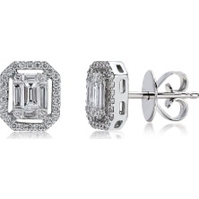 Lilarote Pırlanta Baget Küpe