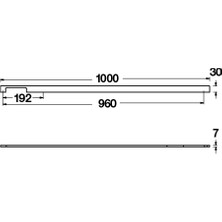 Hafele Mıa Sıde Iı Kulp P. Çelik Renkli 1000mm