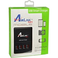 Airlink 20V-4A Aç Kapa Anahtarlı Tablet Telefon iPad iPhone Camera Game 4xUSB Hızlı Şarj Aleti
