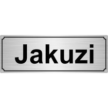 Özarslan Dizayn Jakuzi Yönlendirme Levhası 7 x 20 cm Gümüş Renk Metal