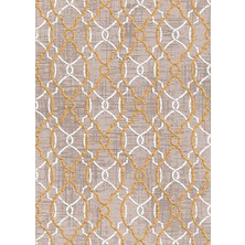 Bazaar Forum Dokuma Taban Yeni Model Dekoratif Saçaklı Halı 100 x 140 cm K-267