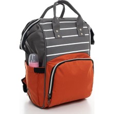 Euro Concepts Anne Bebek Bakım Çantası Çizgili Turuncu