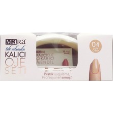 Mara Kalıcı Oje Seti 04 Light Cream