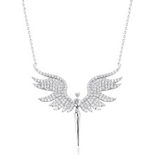 Lilarote Pırlantalı Mikail Melek Kolye