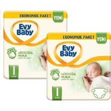 Evy Baby Yenidoğan Bebek Bezi 1 Beden 108'LI Yeni Paket