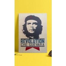 Luvi Ernesto Che Guevara Ahşap Baskı Tablo