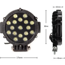 Knmaster Laguna B 51W Off Road Sis Farı Siyah