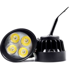 Knmaster Badger 12W Ayna Bağlantılı Motosiklet Sis Farı Takımı