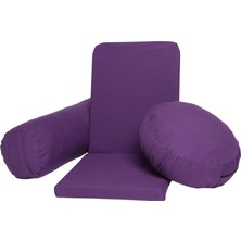 Zunkla Meditasyon Sandalyesi + Meditasyon Minderi + Yoga Bolster Minderi 3'lü Set Duck Kumaş