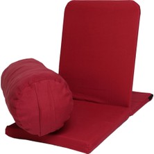 Zunkla Meditasyon Sandalyesi + Yoga Bolster Minderi 2'li Set Duck Kumaş