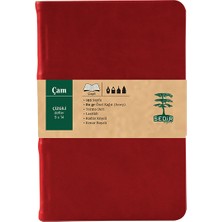 Sedir Defter Çam Serisi Çizgili Defter 9 x 14 cm Kırmızı