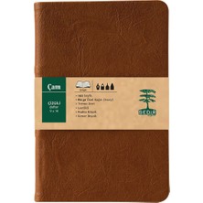 Sedir Defter Çam Serisi Çizgili Defter 9 x 14 cm Taba