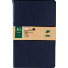 Sedir Defter Selvi Serisi Çizgili Defter 13 x 21 cm Lacivert