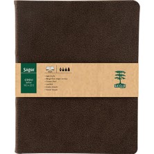 Sedir Defter Söğüt Serisi Çizgili Defter 18,5 x 23,5 cm Koyu Kahve